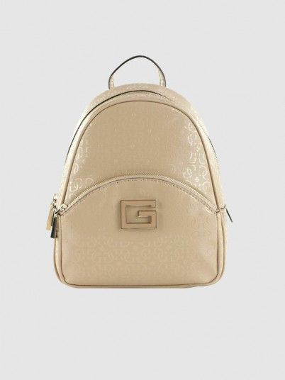 Backpack Woman Beige Guess