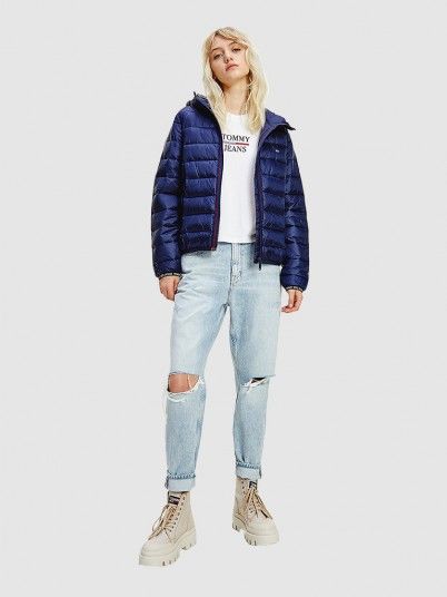 Kispo Mulher Quilted Tape Tommy Jeans