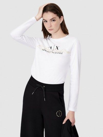 Sweatshirt Woman White Armani Exchange 8nytdgyj16z Mellmak