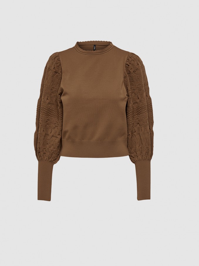 Sweatshirt Mujer Camello Only