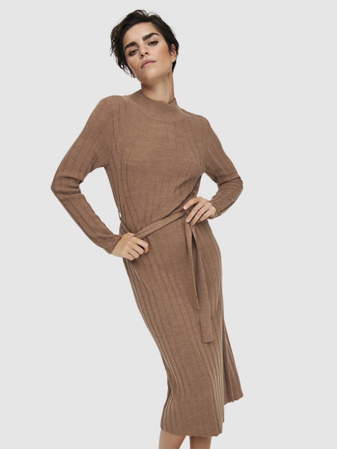 Vestido Mujer Camello Only