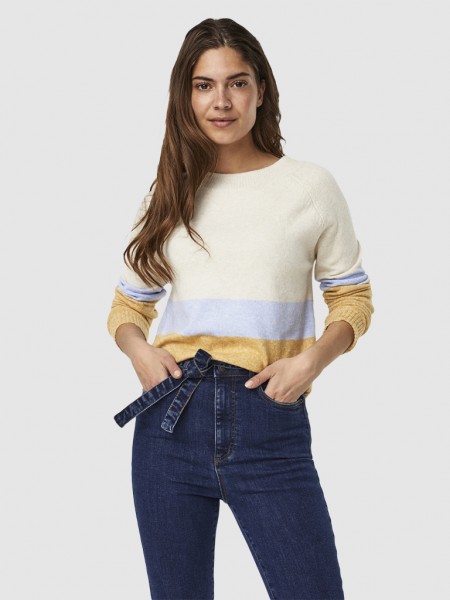 Prendas de Punto Mujer Crema Vero Moda