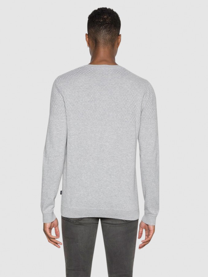 Prendas de Punto Hombre Gris Jack & Jones