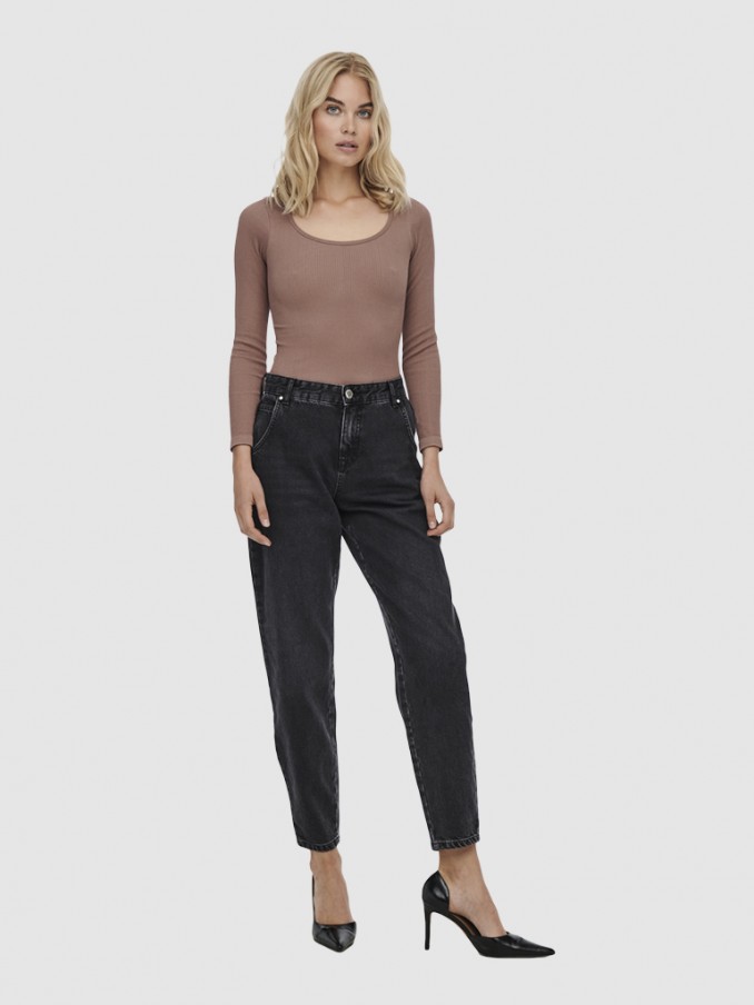 Pantalones Mujer Negro Only