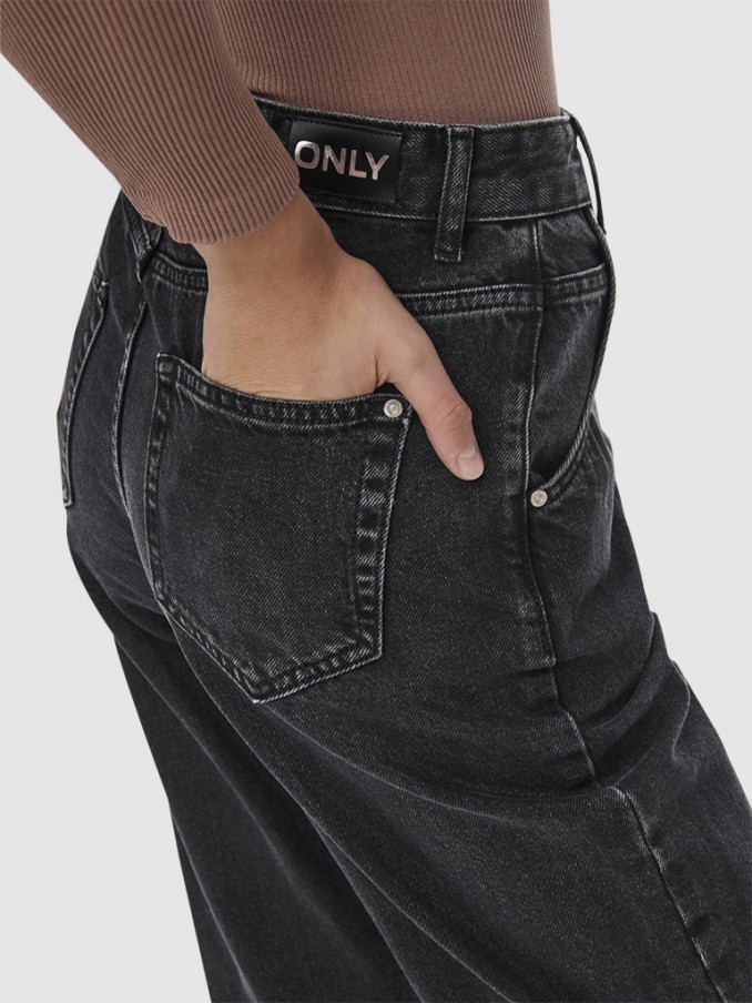 Pantalones Mujer Negro Only