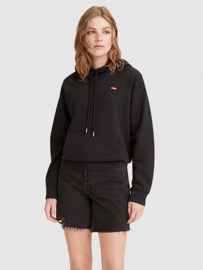 Sweatshirt Woman Black Levis