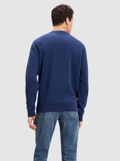 Sweatshirt Hombre Azul Oscuro Levis