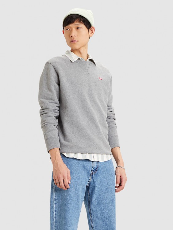 Sweatshirt Man Grey Levis 359090002 359090002.15 Mellmak