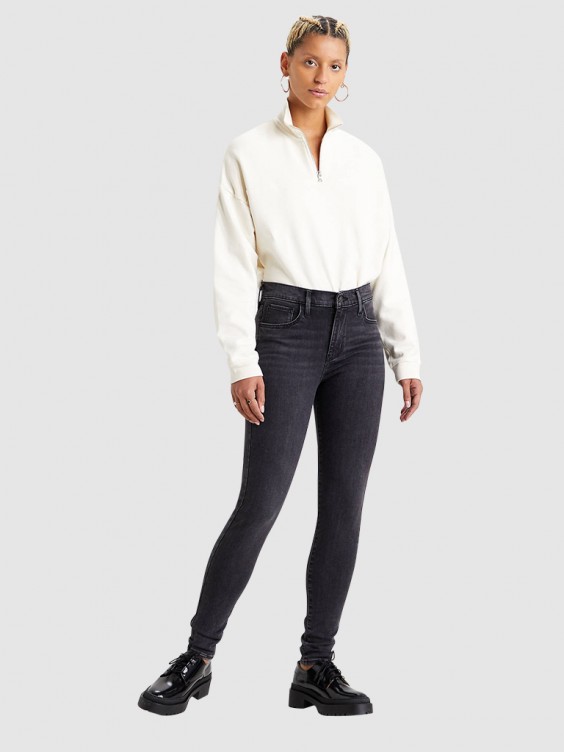 Pantalon negro levis online mujer