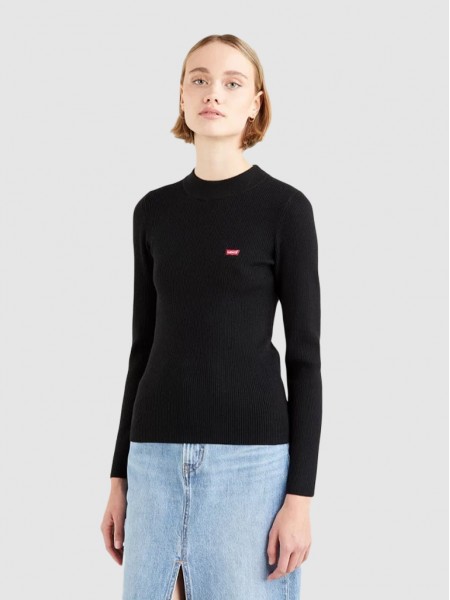 Prendas de Punto Mujer Negro Levis
