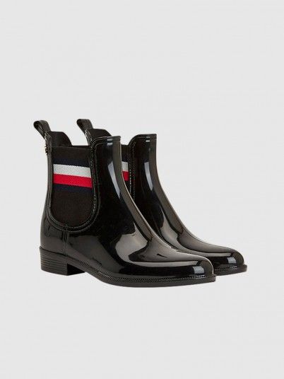 Botas de Lluvia Mujer Negro Tommy Jeans