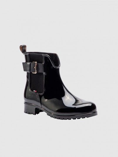 Botas de Lluvia Mujer Negro Tommy Jeans