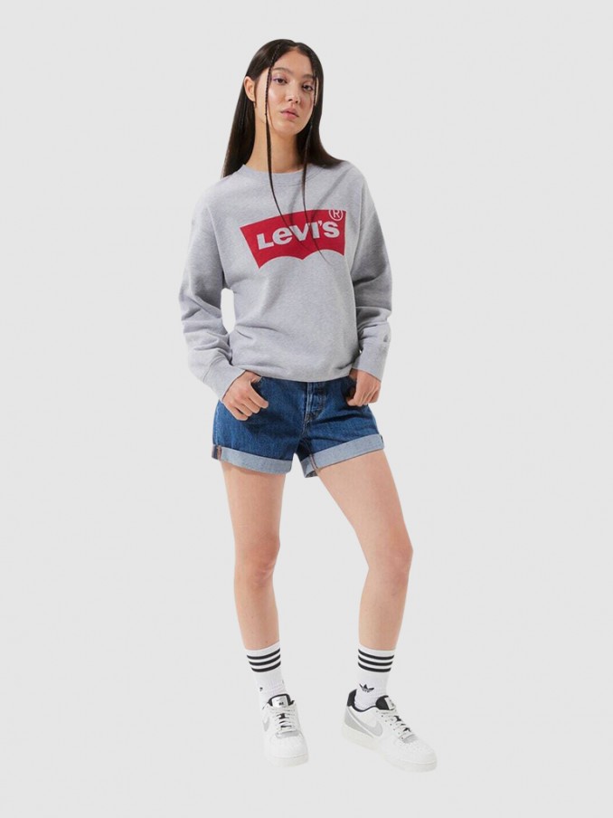 Sweatshirt Mujer Gris Levis