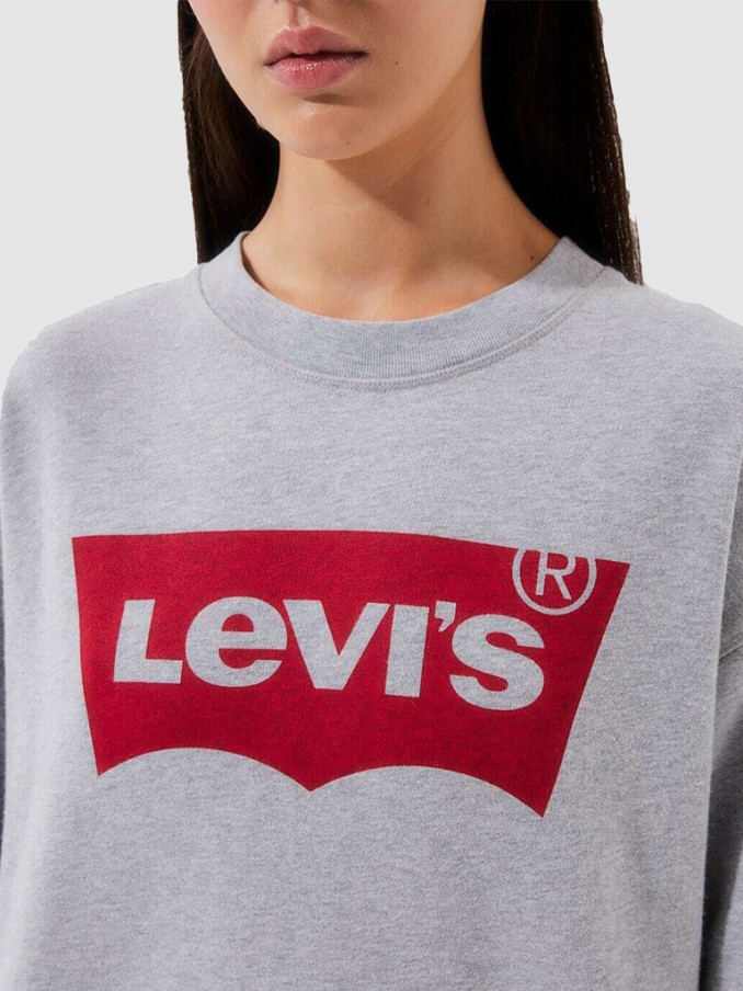 Sweatshirt Mujer Gris Levis
