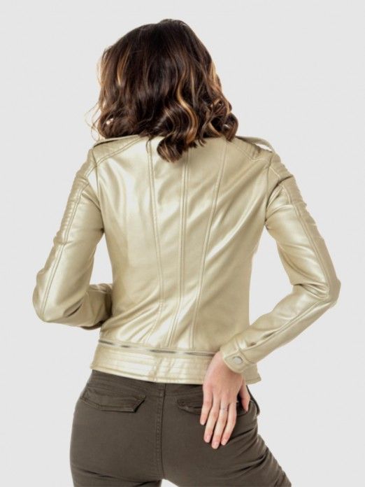 guess gold jacket