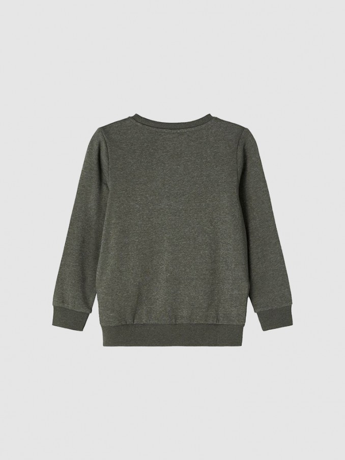 Sweatshirt Niño Verde Oscuro Name It