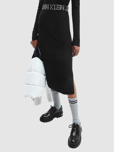 Skirt Woman Black Calvin Klein