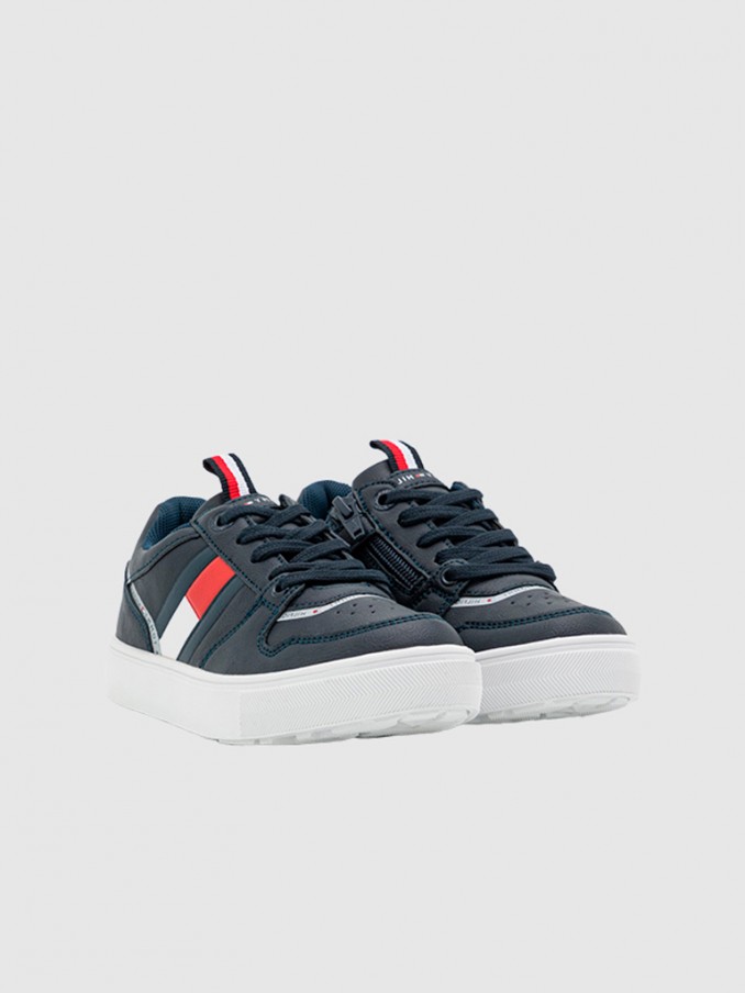 Sapatilha Menino Low Cut Lace-Up Tommy Jeans