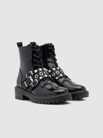 Bota Mulher Bold-13 Patent Lace Up Only