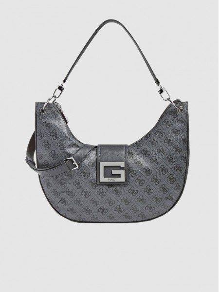 Bolso Mujer Gris Oscuro Guess