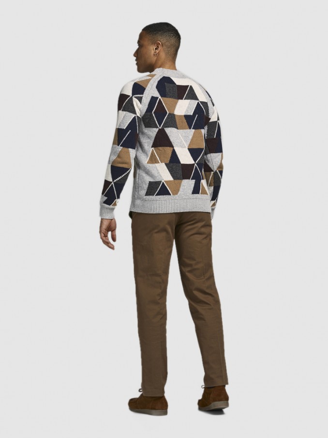 Prendas de Punto Hombre Gris Jack & Jones