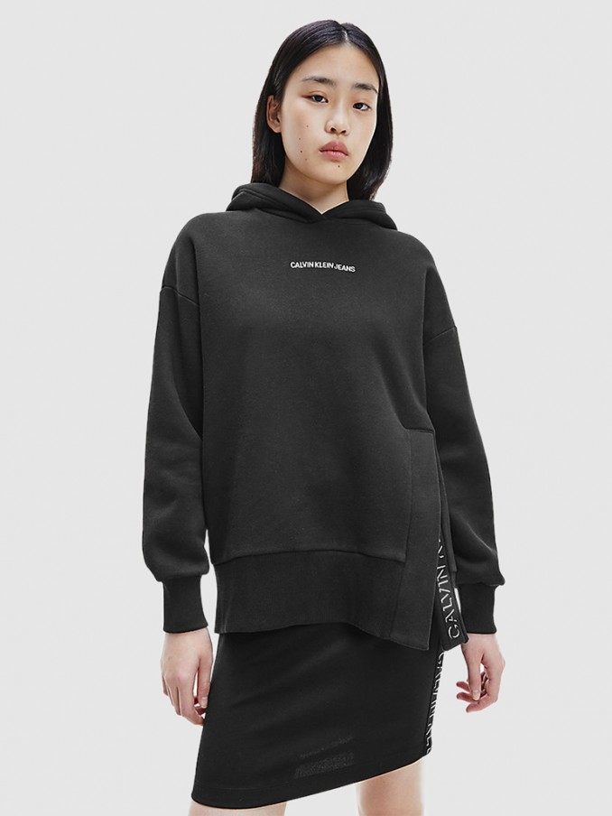 Sweatshirt Mujer Negro Calvin Klein