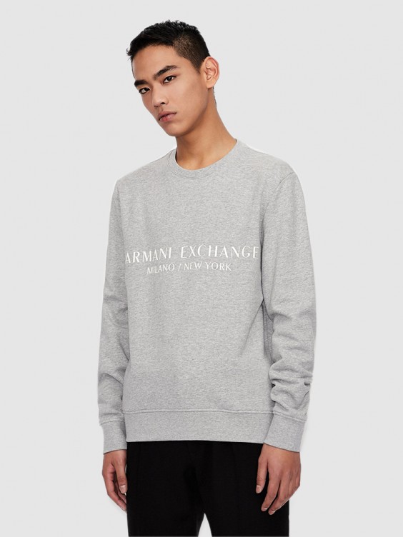 Armani exchange grey outlet sweater