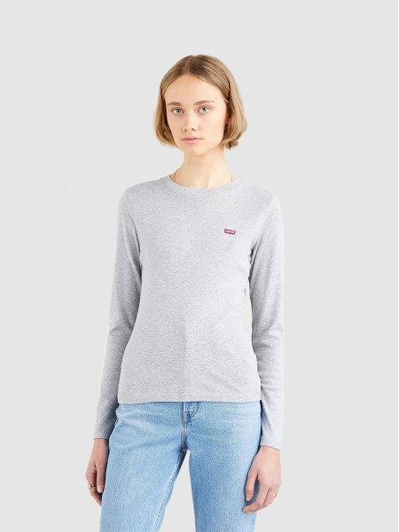 Sweatshirt Woman Grey Levis