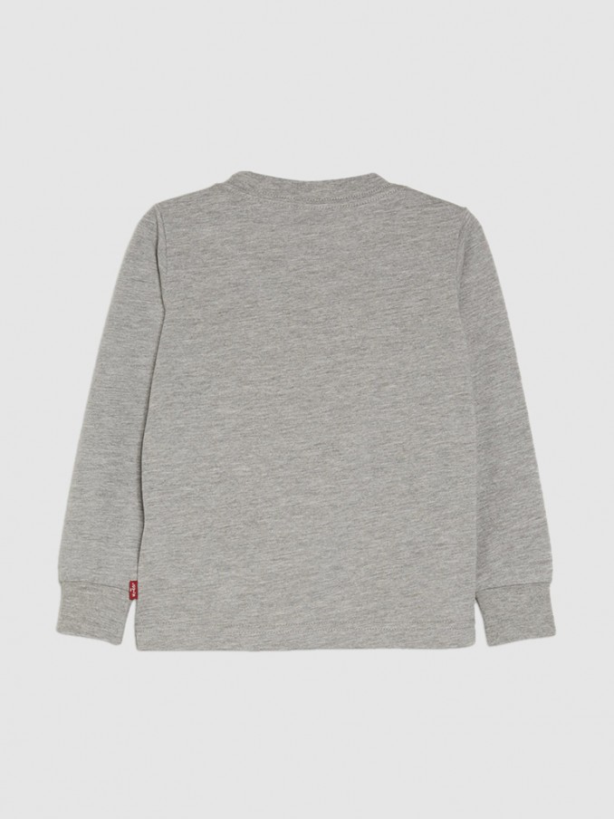 Sweatshirt Bebe Niño Gris Levis