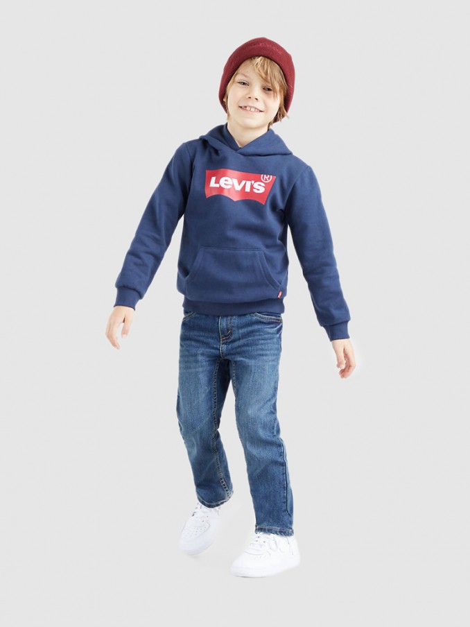 Sweatshirt Boy Navy Blue Levis