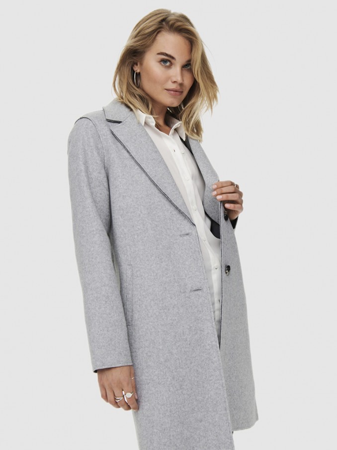 Chaqueta Mujer Gris Only