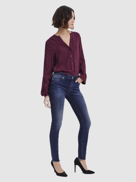 Jeans Mulher Peach Mr Skinny Vero Moda