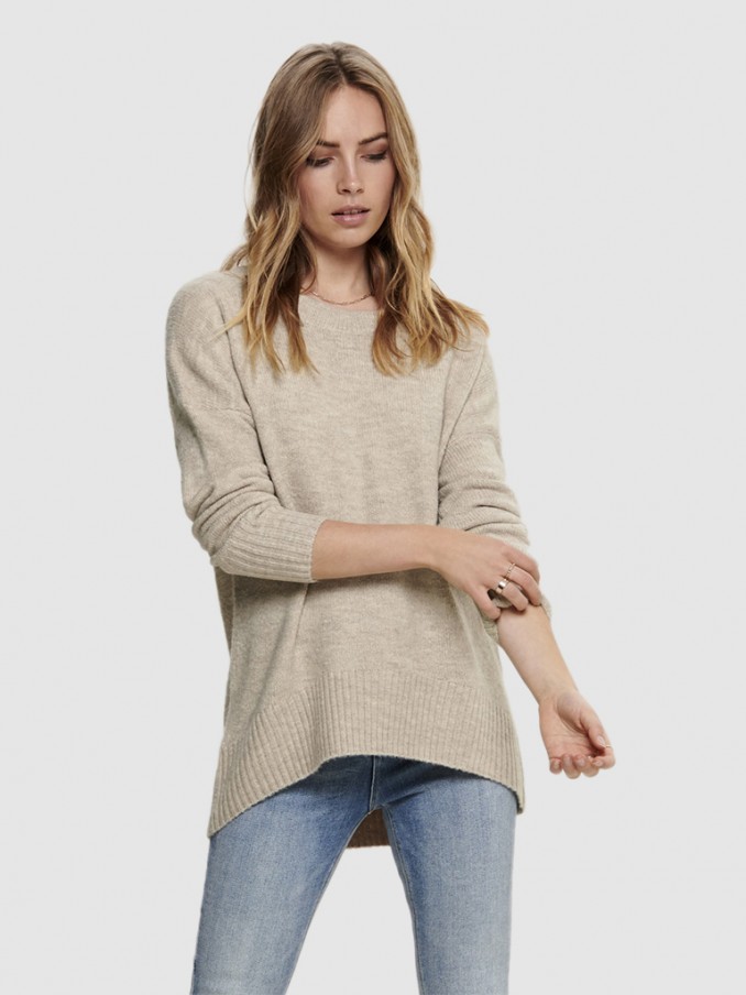 Knitwear Woman Beige Only