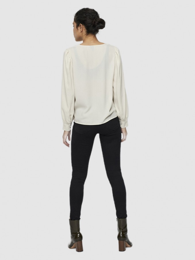 Camisa Mujer Crema Vero Moda