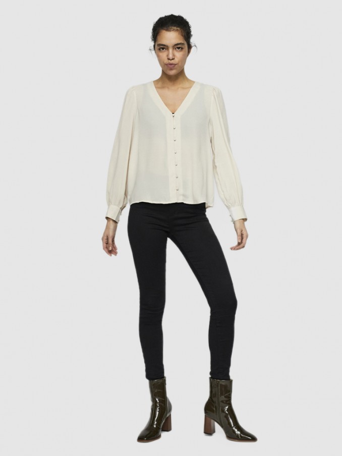 Camisa Mujer Crema Vero Moda