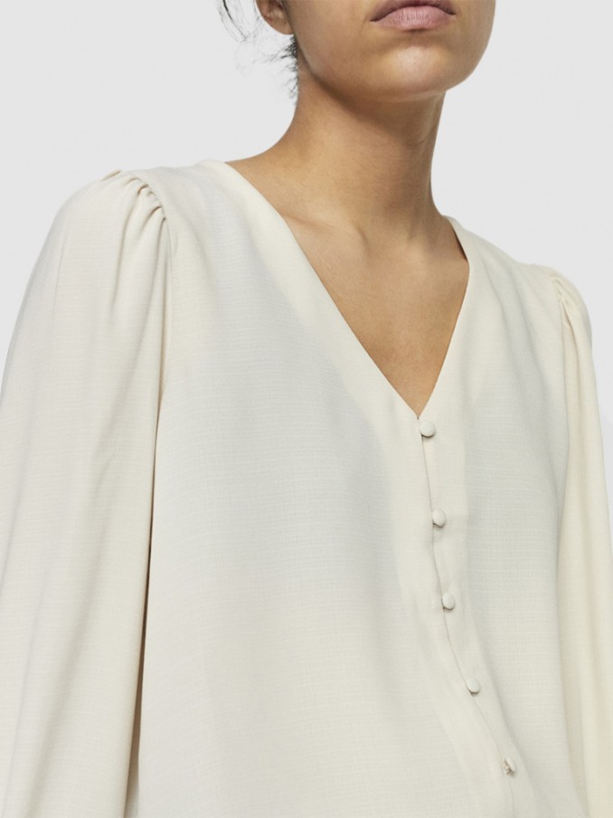 Camisa Mujer Crema Vero Moda