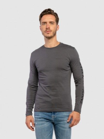 Sweatshirt Hombre Gris Calvin Klein