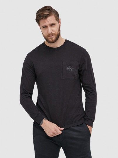 Sweatshirt Homem Monogram Back Calvin Klein