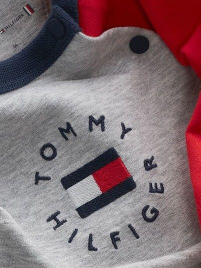 Babygrow Bebé Menino Heritage Logo Tommy Jeans