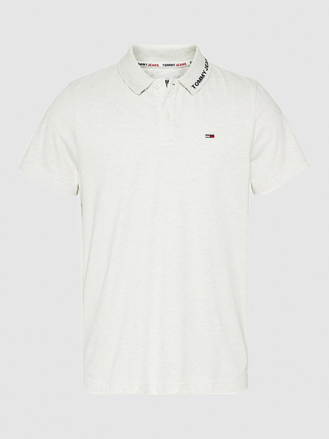 Polo Shirt Man Beige Tommy Jeans