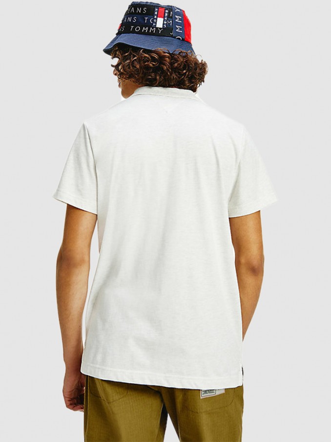 Polo Shirt Man Beige Tommy Jeans