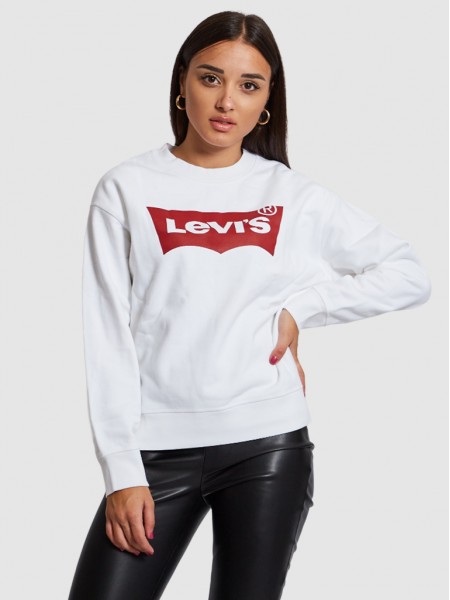 Sweatshirt Woman White Levis
