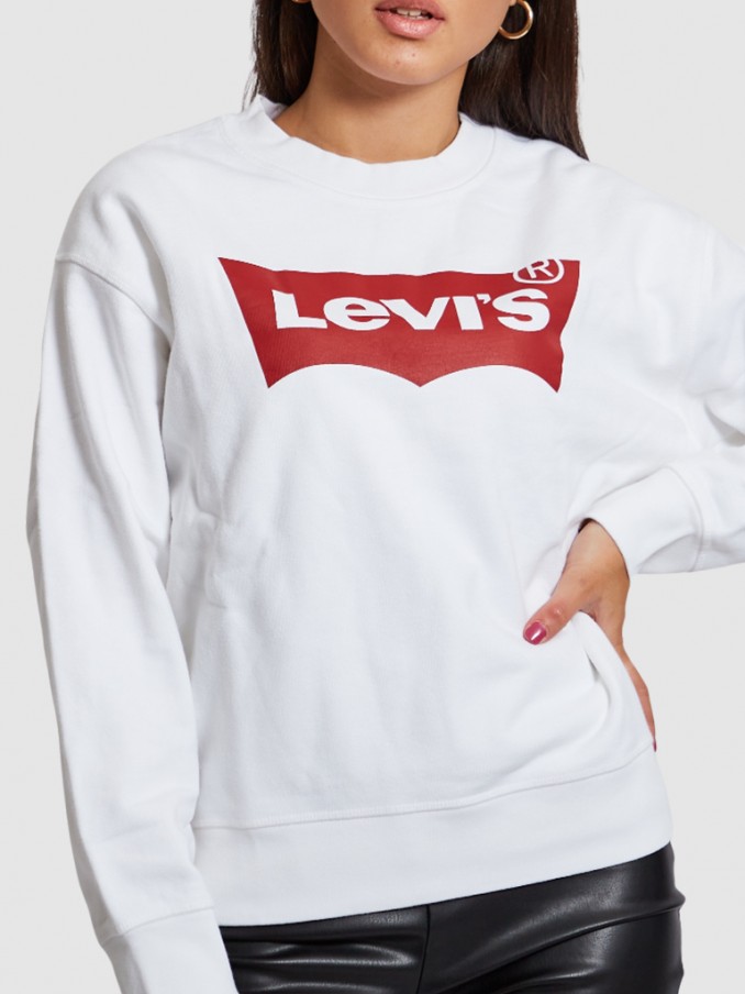 Sweatshirt Mujer Blanco Levis