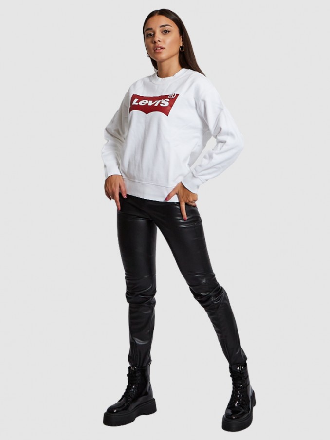 Sweatshirt Mujer Blanco Levis