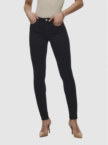 Pantalones Mujer Negro Only