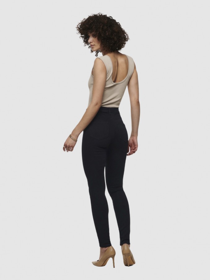 Pantalones Mujer Negro Only