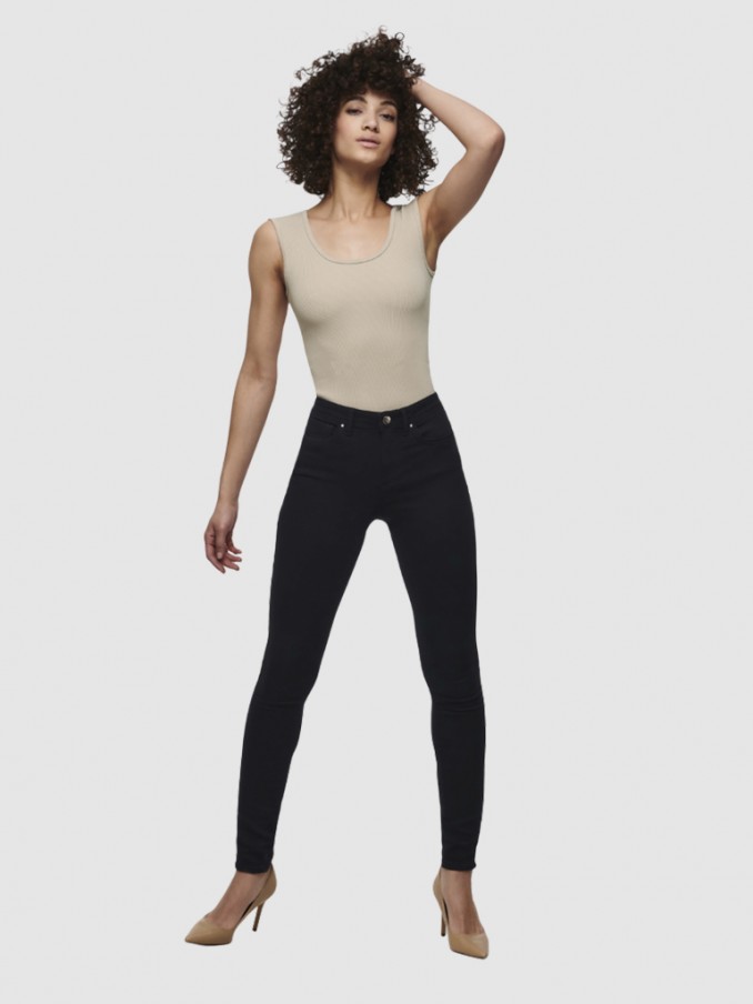 Pantalones Mujer Negro Only