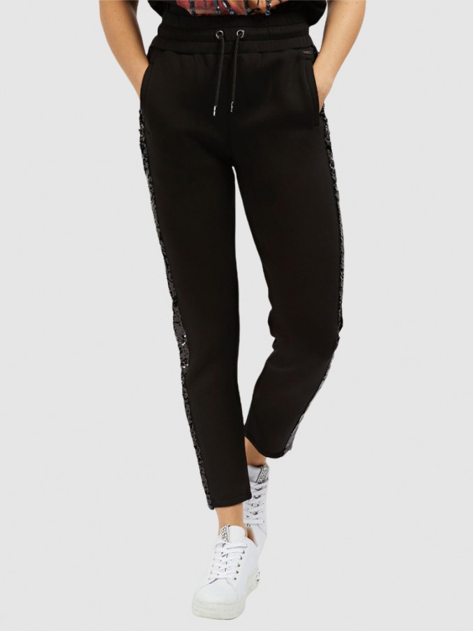 Pantalones Mujer Negro Guess - W1Bb16K7Uw2 | Mellmak