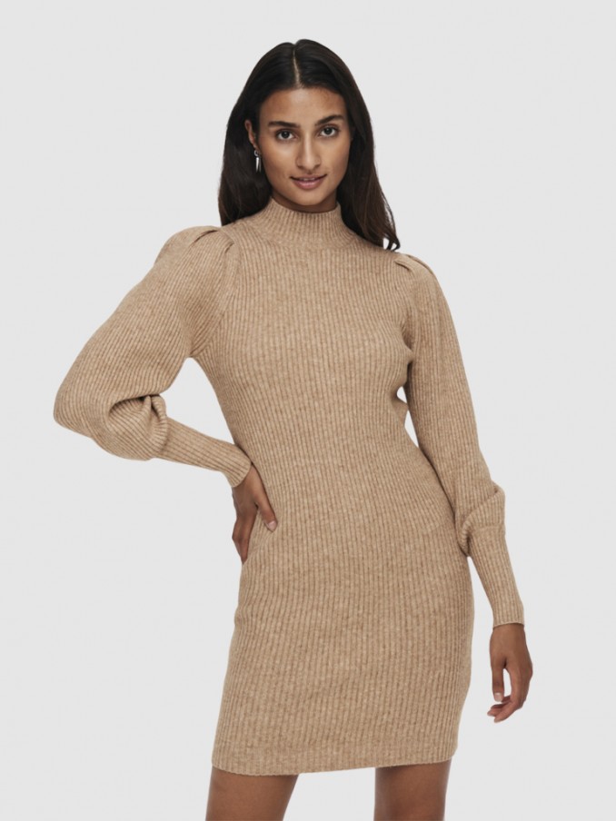 Dress Woman Beige Only