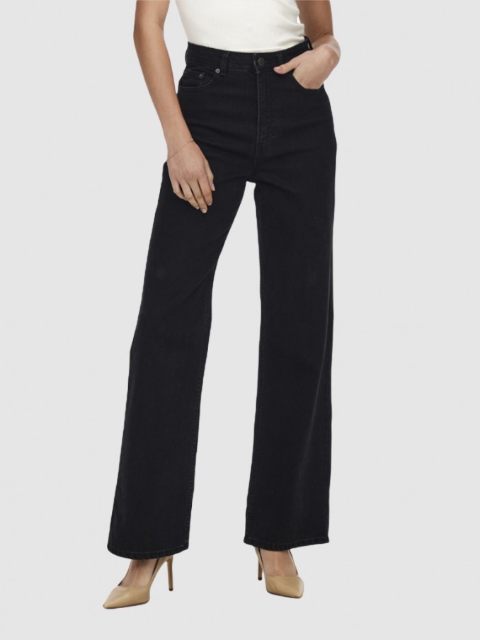 Pantalones Mujer Negro Only